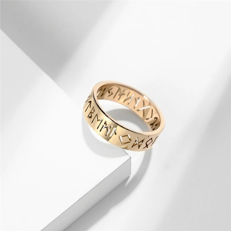 Viking Scripture Rune Ring