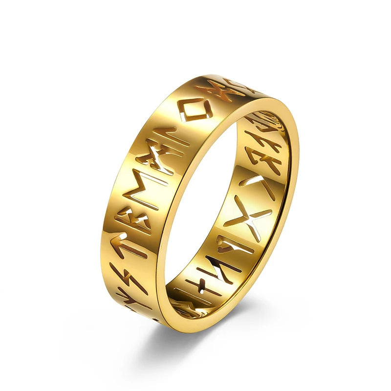 Viking Scripture Rune Ring