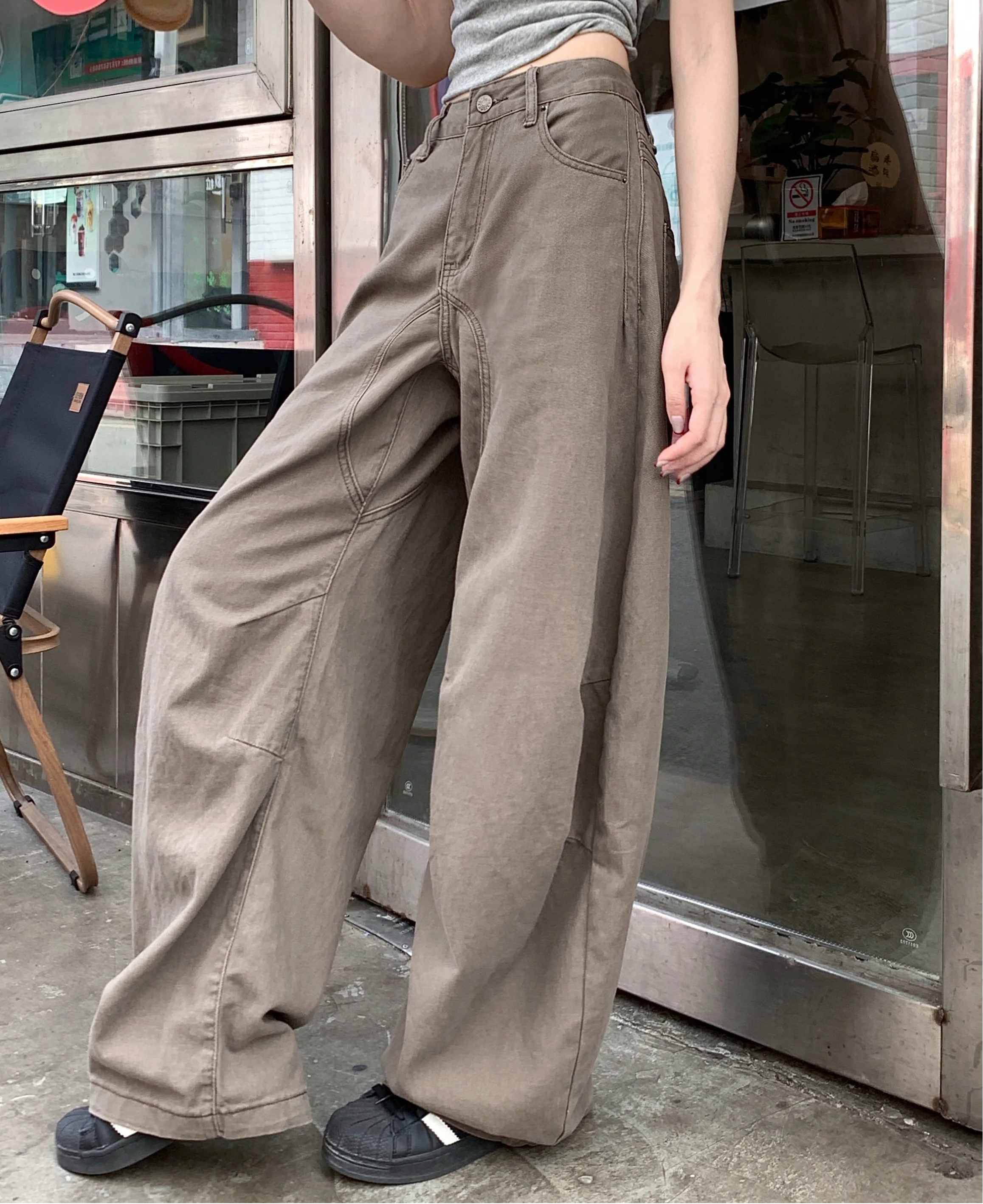 Vintage Y2K Baggy Barrel Cargo Jeans