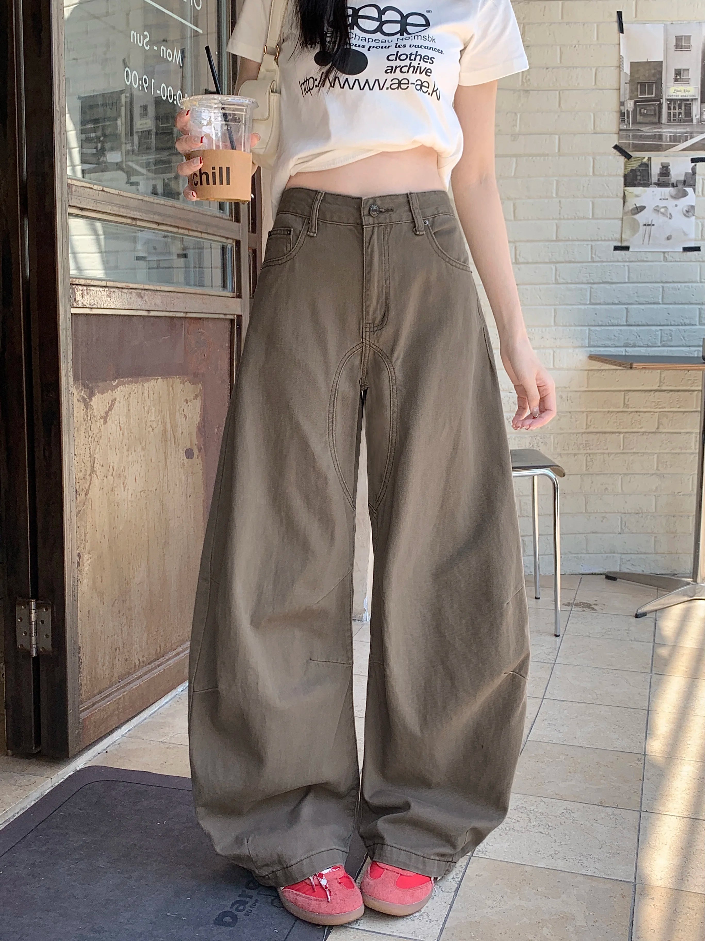 Vintage Y2K Baggy Barrel Cargo Jeans