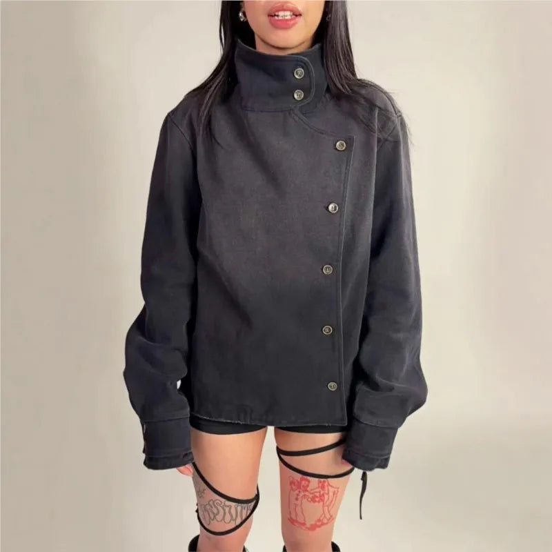 Vintage Y2K Black Fencing Jacket