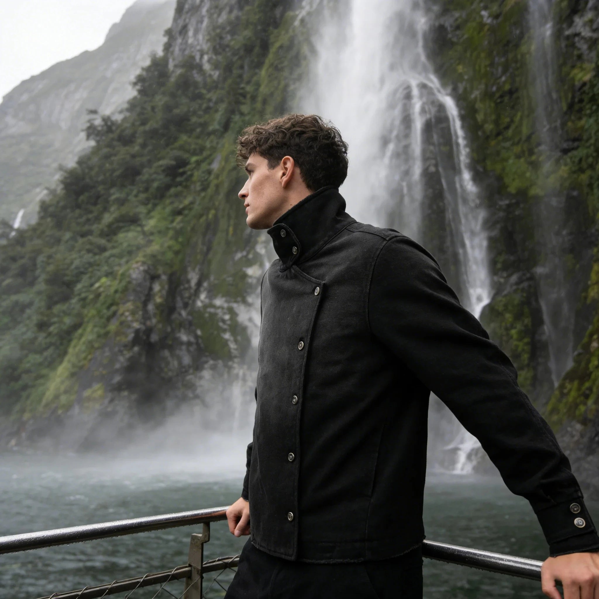 Vintage Y2K Black Fencing Jacket