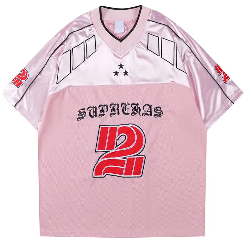 Vintage Y2K Embroidered "Suprehas" Football Jersey