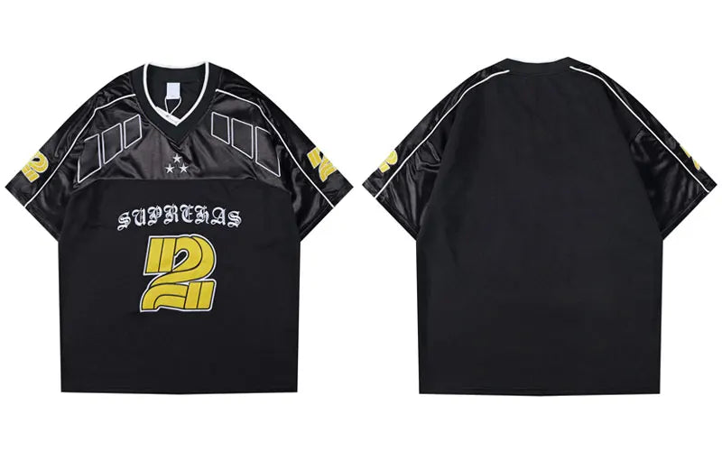 Vintage Y2K Embroidered "Suprehas" Football Jersey