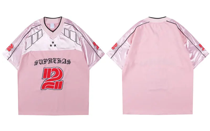 Vintage Y2K Embroidered "Suprehas" Football Jersey
