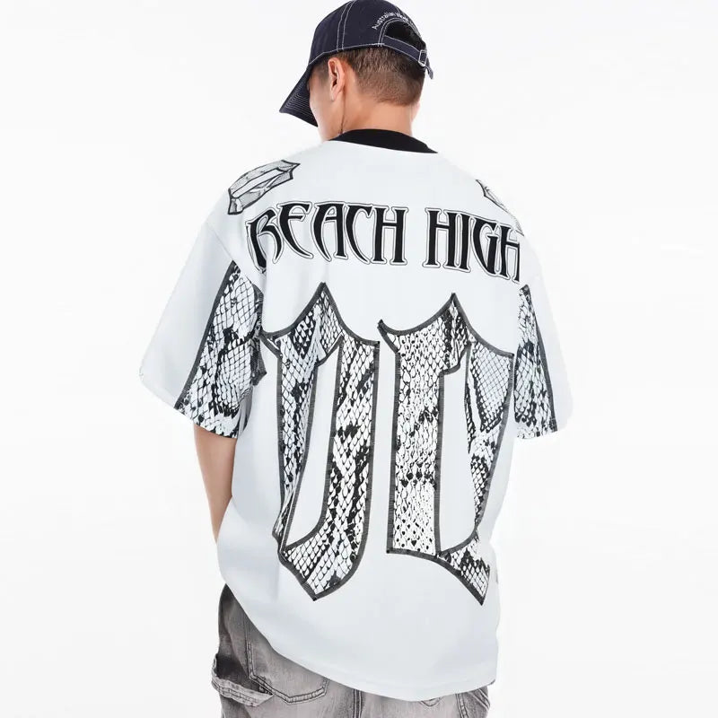 Vintage Y2K "Snake Skin" Football Jersey