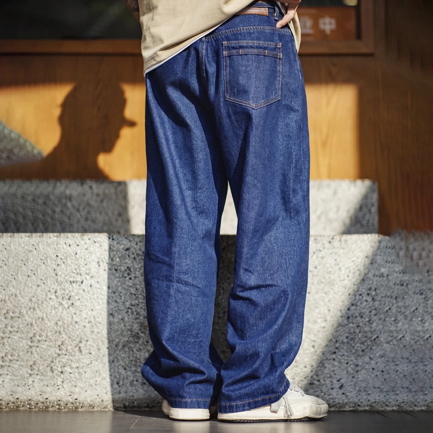 Vintage Y2K Straight Leg Washed Indigo Denim Jeans