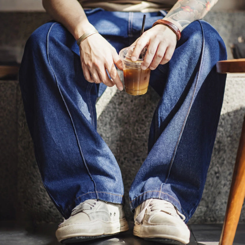 Vintage Y2K Straight Leg Washed Indigo Denim Jeans