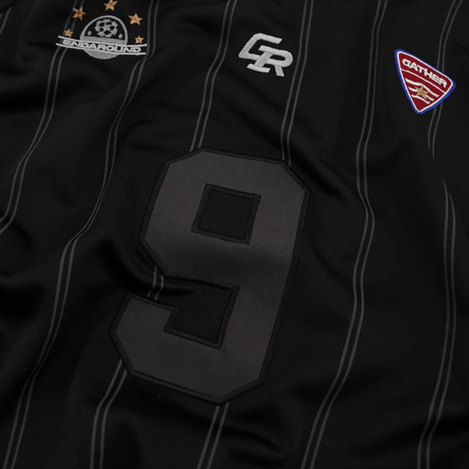 Vintage Y2K Striped Polo Soccer Jersey
