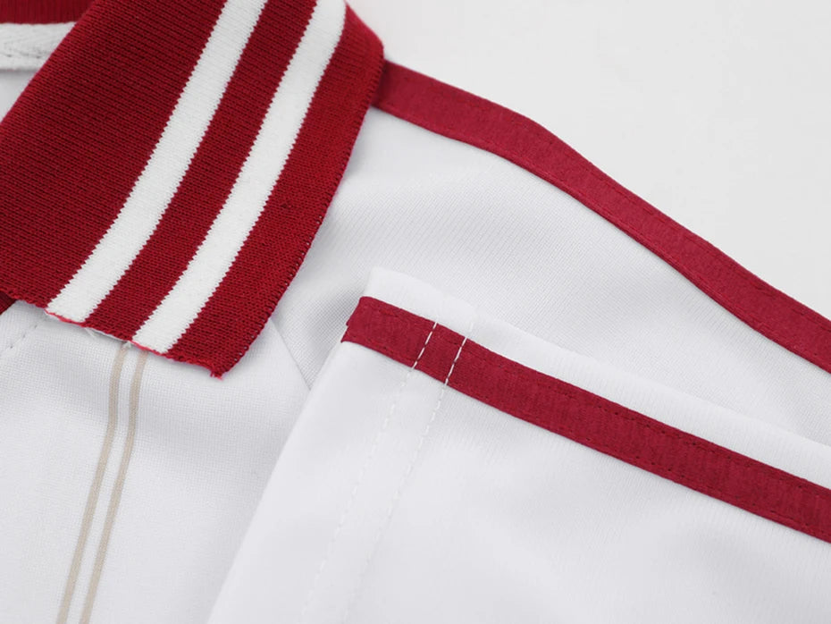 Vintage Y2K Striped Polo Soccer Jersey
