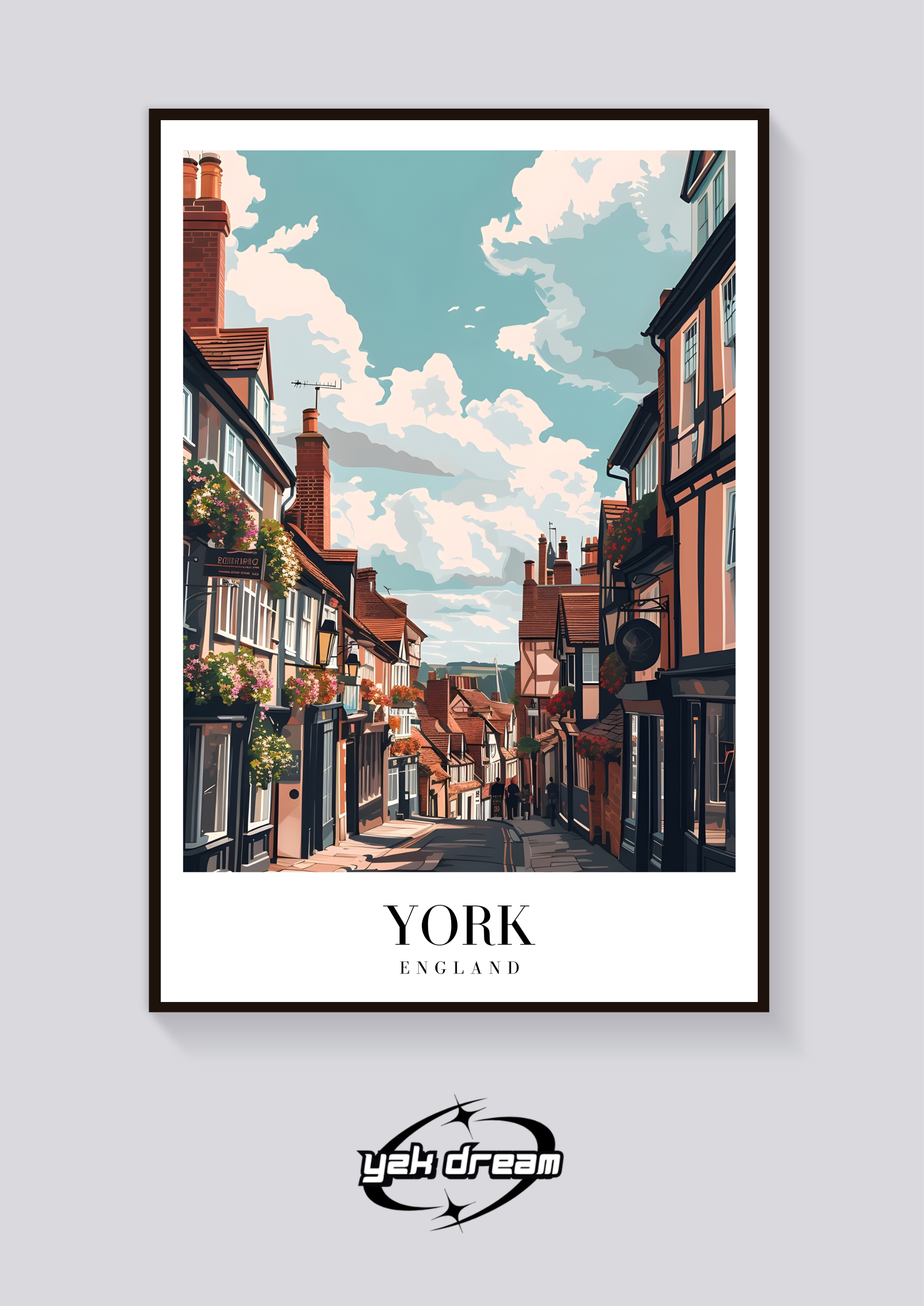 Vintage York Street Poster
