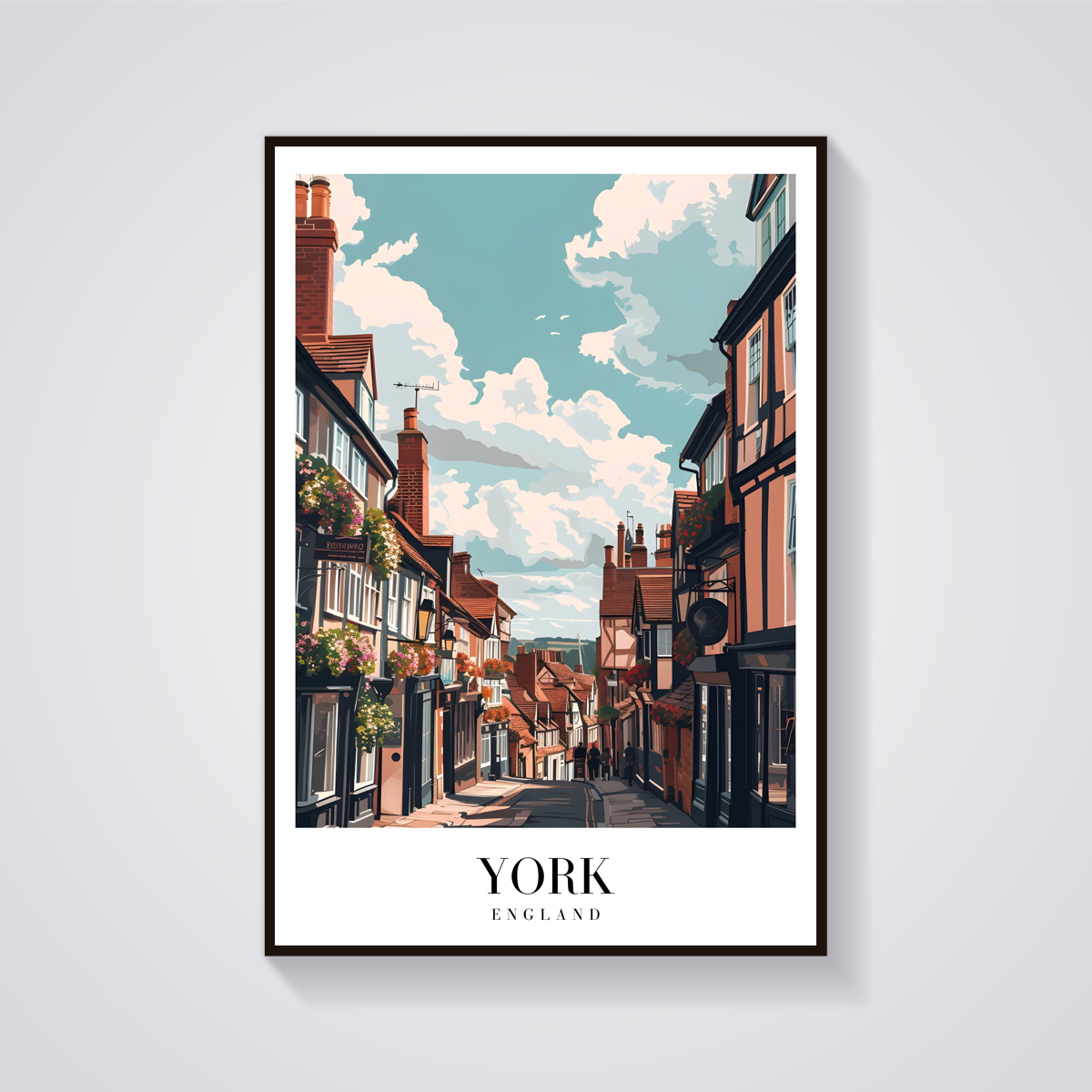 Vintage York Street Poster