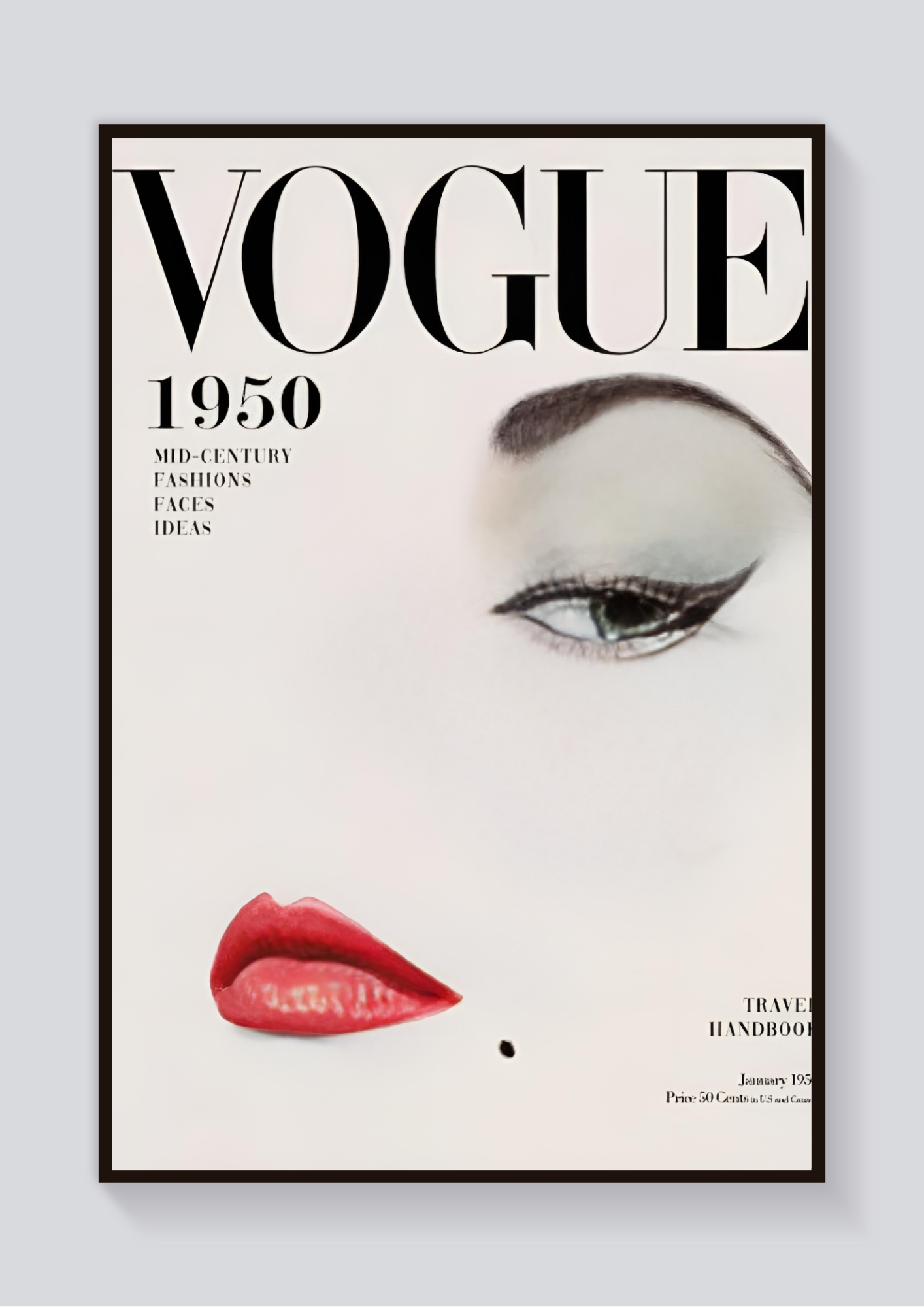 Vogue 1950s Poster