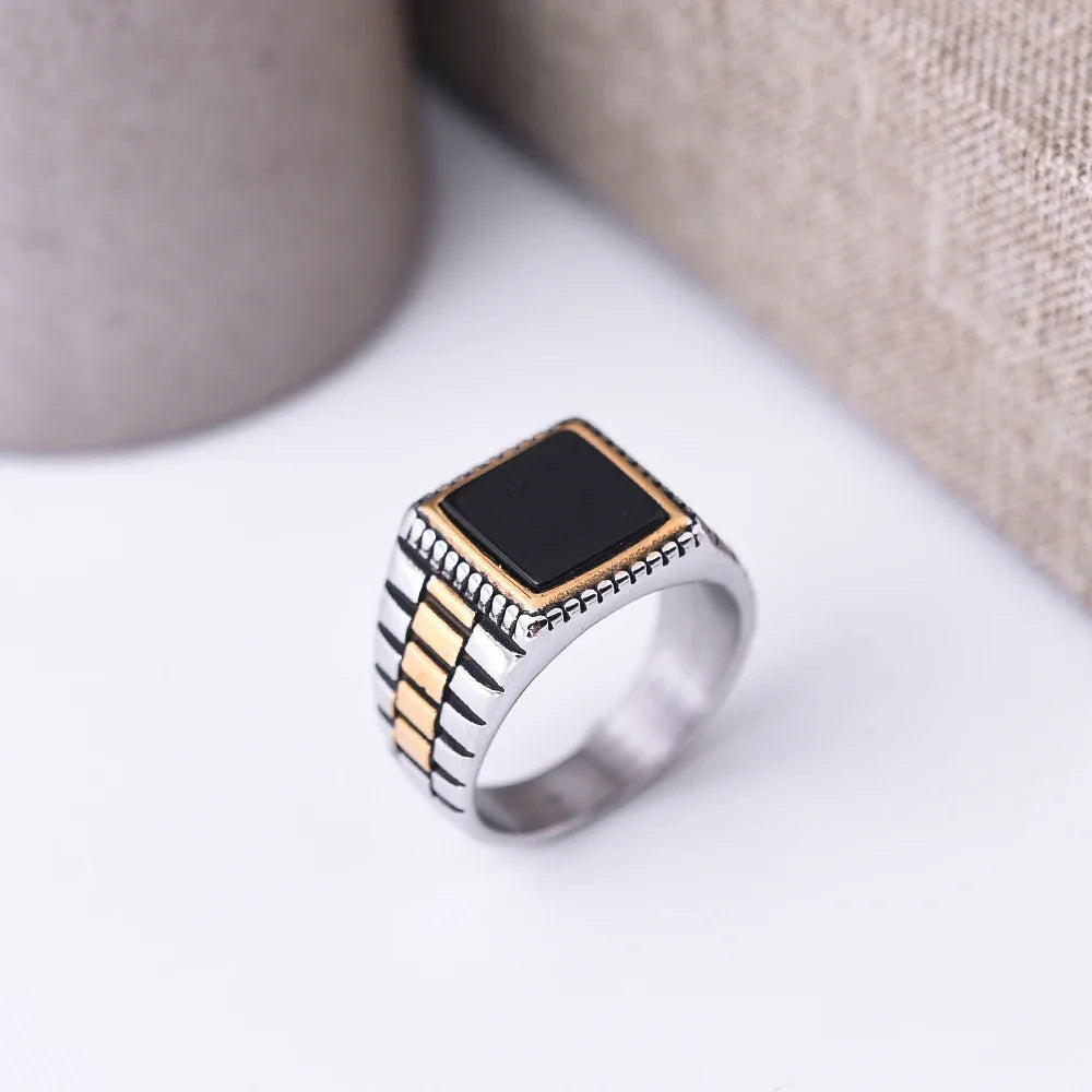 Watch Strap Stone Ring