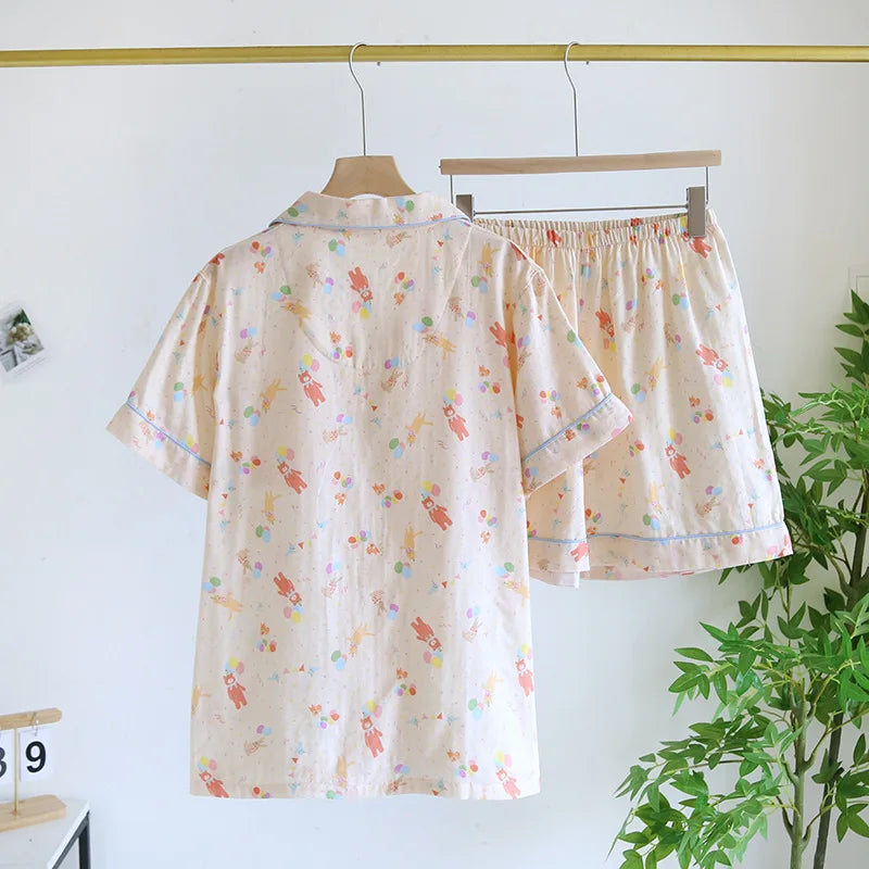 Women Y2K Cotton Pyjama Set