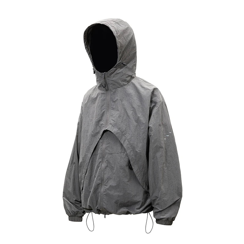 Y2K 2 in 1 Waterproof Windbreaker Jacket Coat