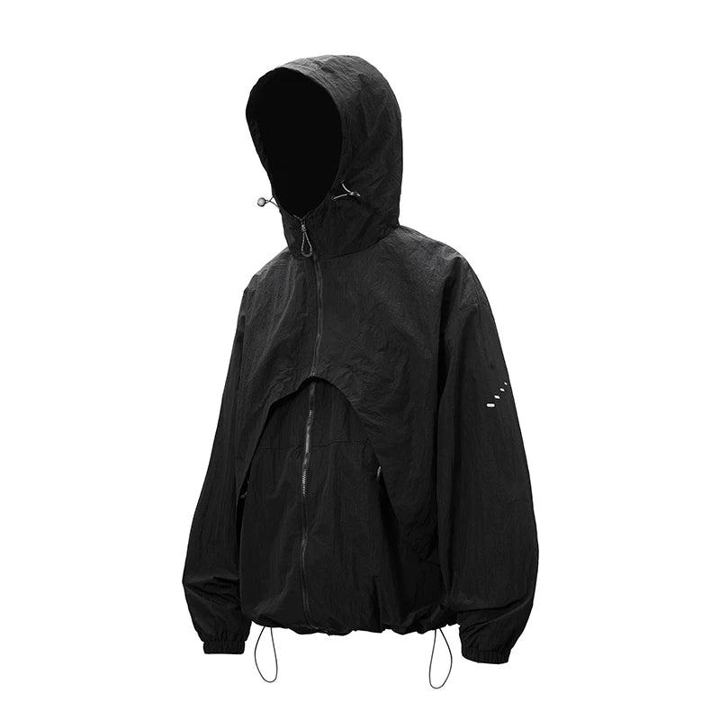 Y2K 2 in 1 Waterproof Windbreaker Jacket Coat