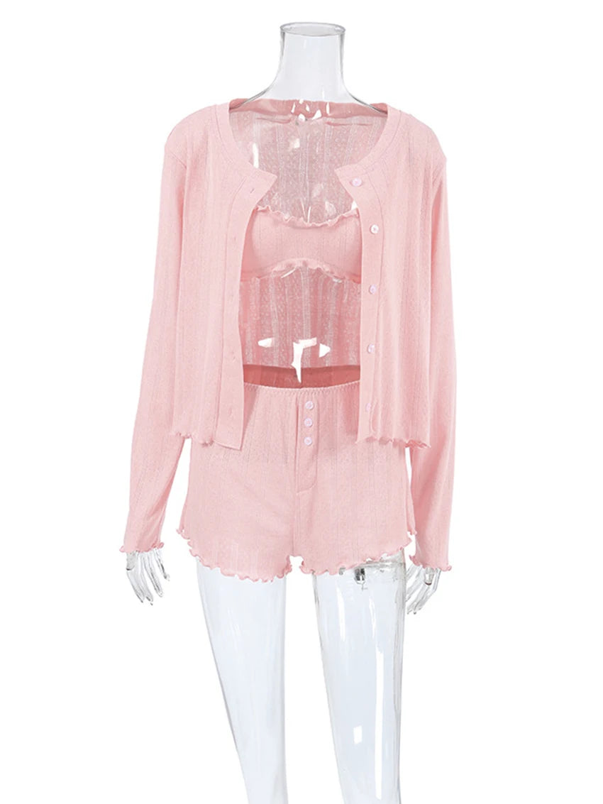 Y2K 3 Piece Set Pyjamas