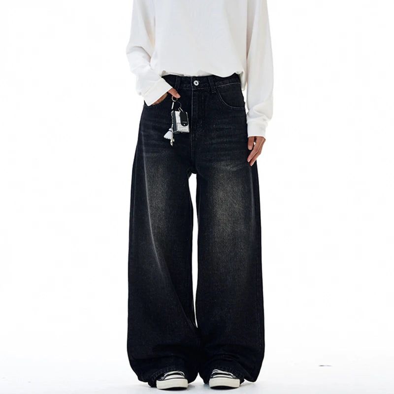 Y2K 77 Star Patchwork Embroidered Baggy Jeans