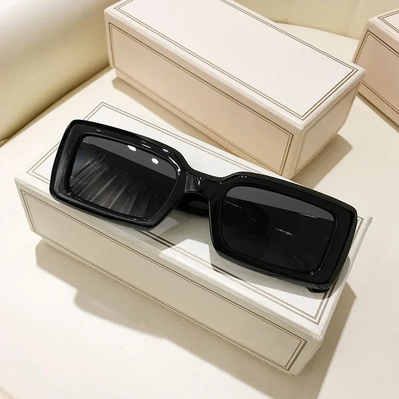 Y2K 90s Square Frame Futuristic Sunglasses