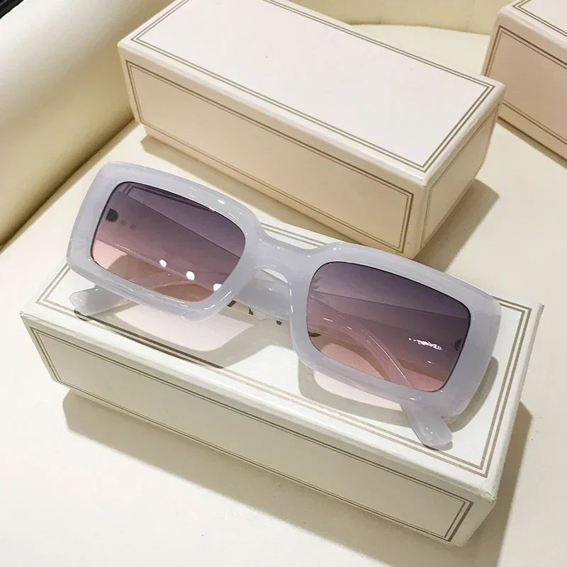 Y2K 90s Square Frame Futuristic Sunglasses