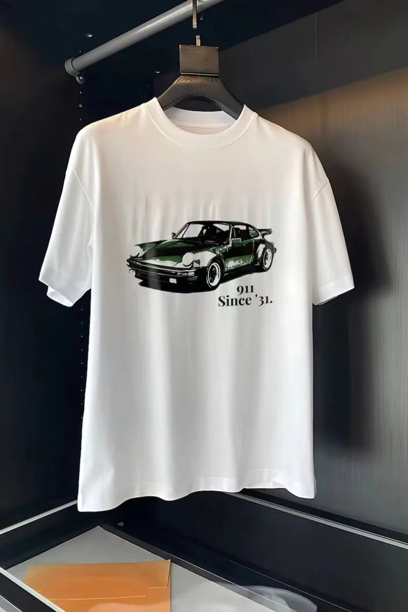 Y2K 911 Retro Racing T Shirt