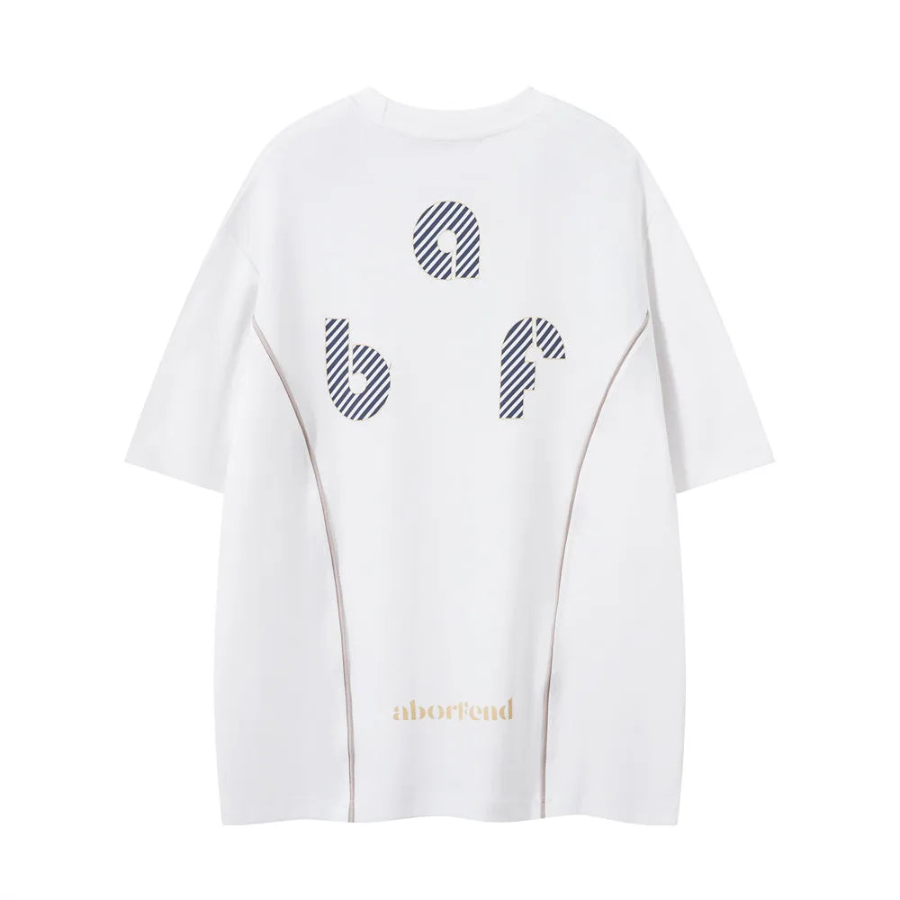 Y2K "ABF" 7 Crew Neck T Shirt