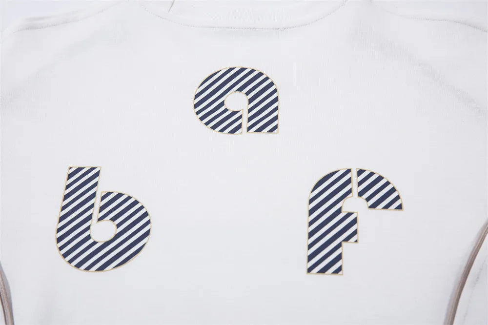 Y2K "ABF" 7 Crew Neck T Shirt