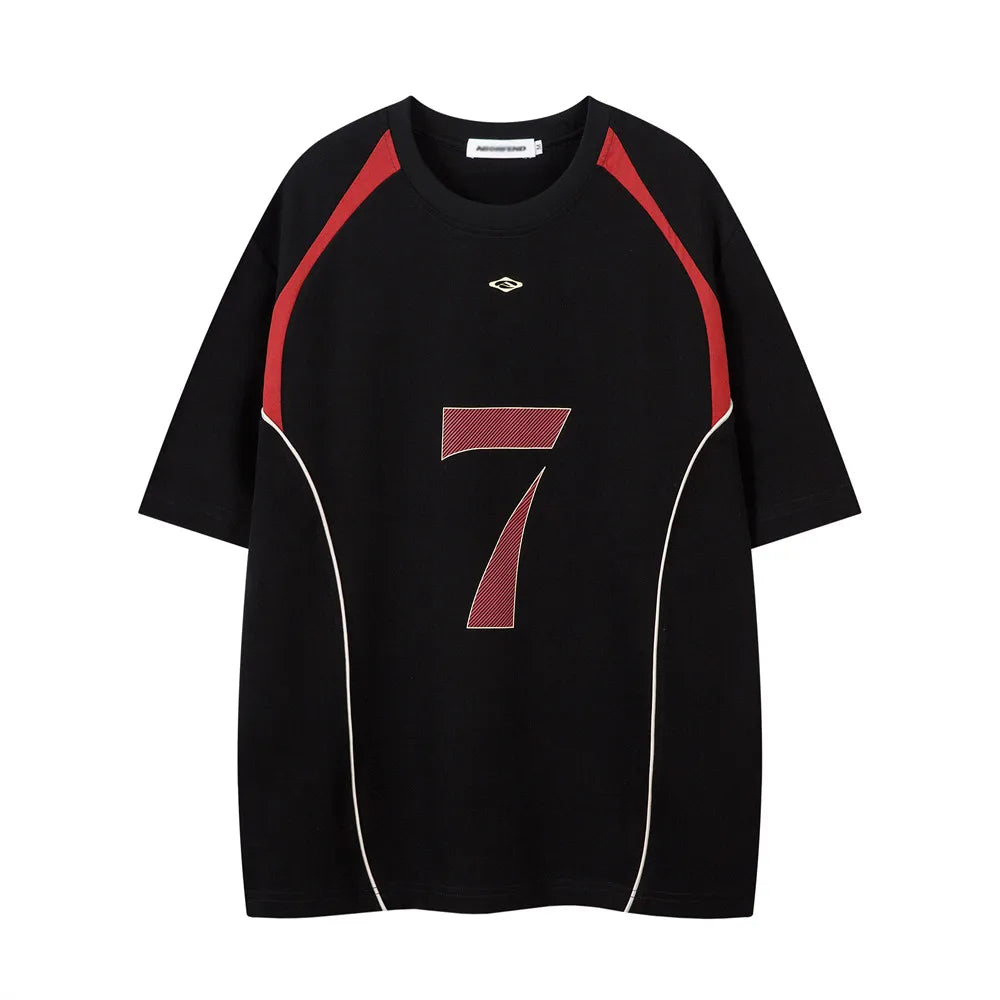 Y2K "ABF" 7 Crew Neck T Shirt