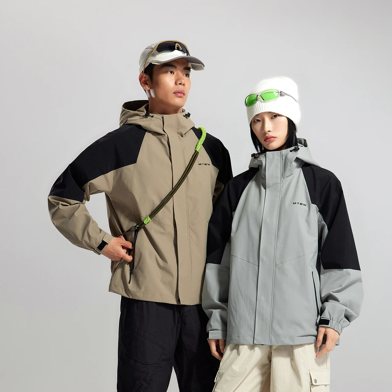 Y2K Adjustable Waterproof Windbreaker Jacket