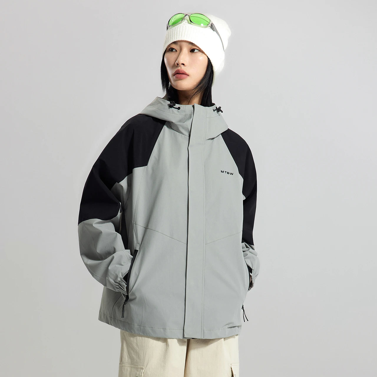 Y2K Adjustable Waterproof Windbreaker Jacket