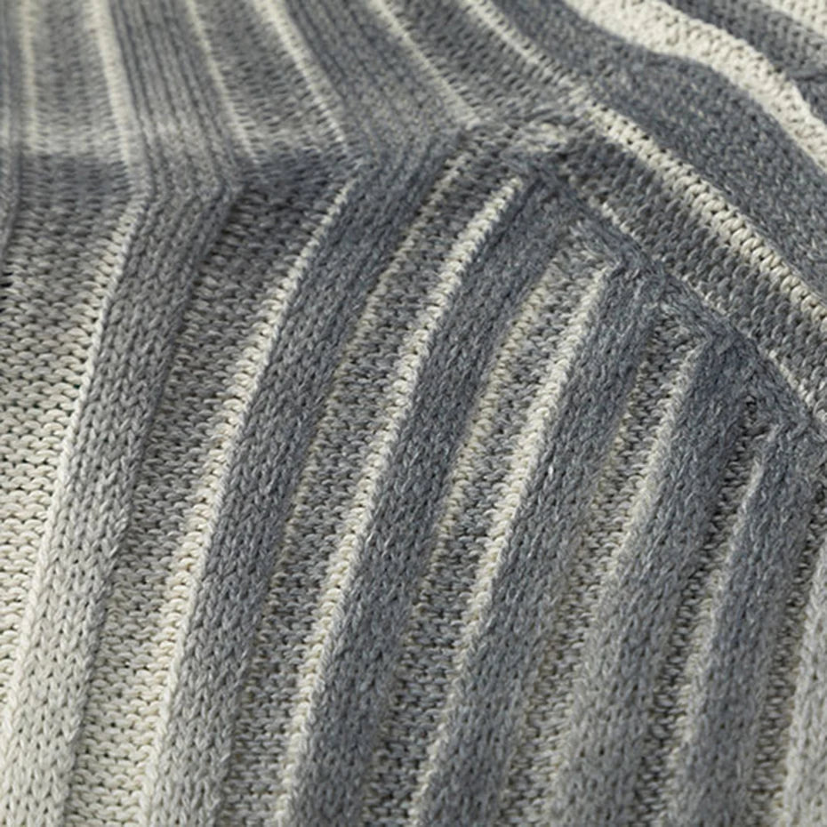 Y2K Age Wash Tie Dye Ribbed Knit Sweater Jumper