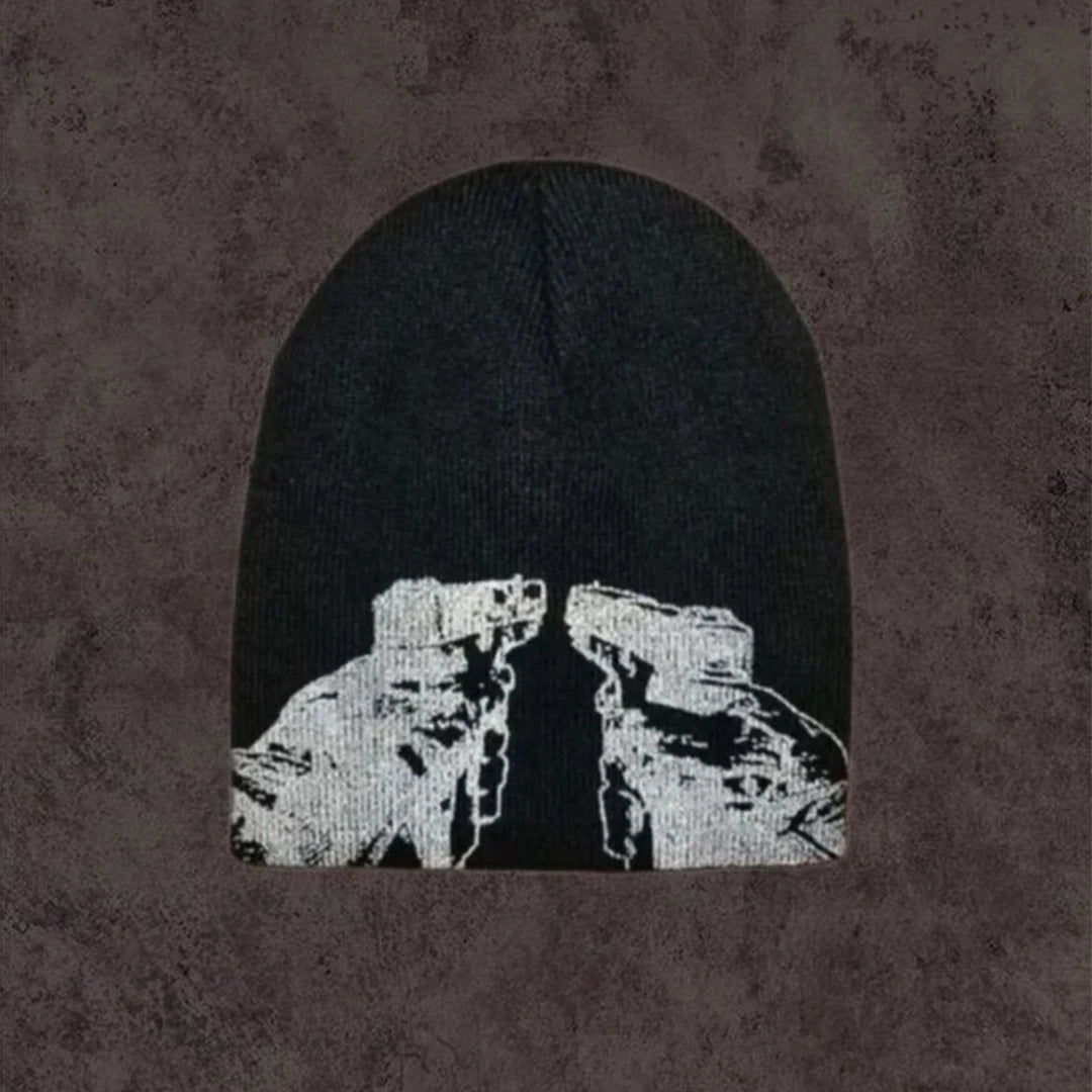 Y2K Akimbo Graphic Beanie