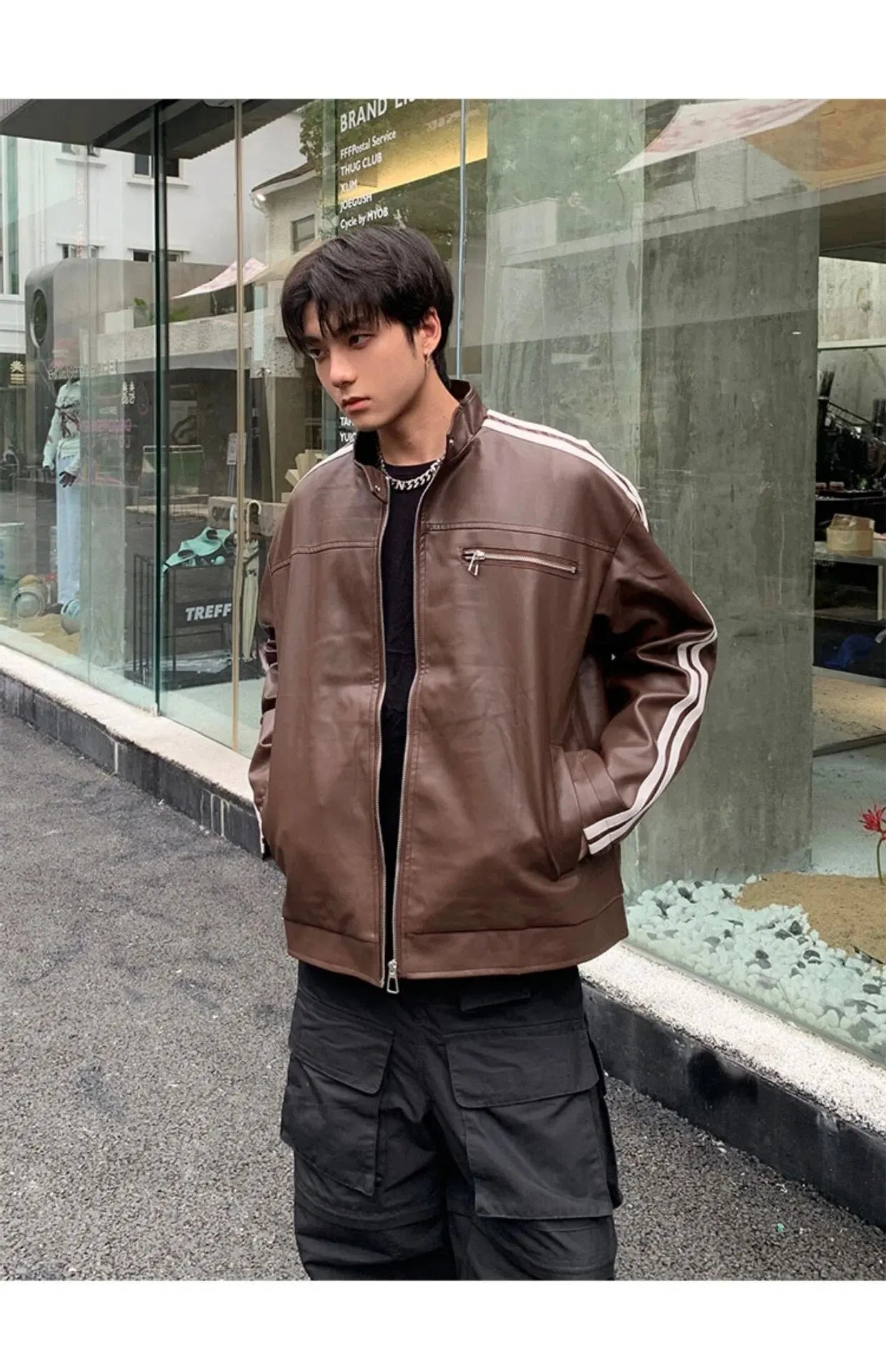 Y2K American Leather Jacket