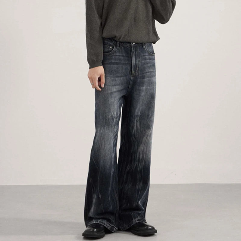 Y2K American Style 00s Washed Denim Bootcut Jeans