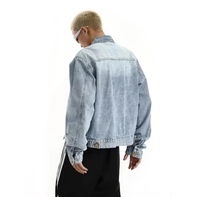 Y2K American Vintage Washed Denim Jacket