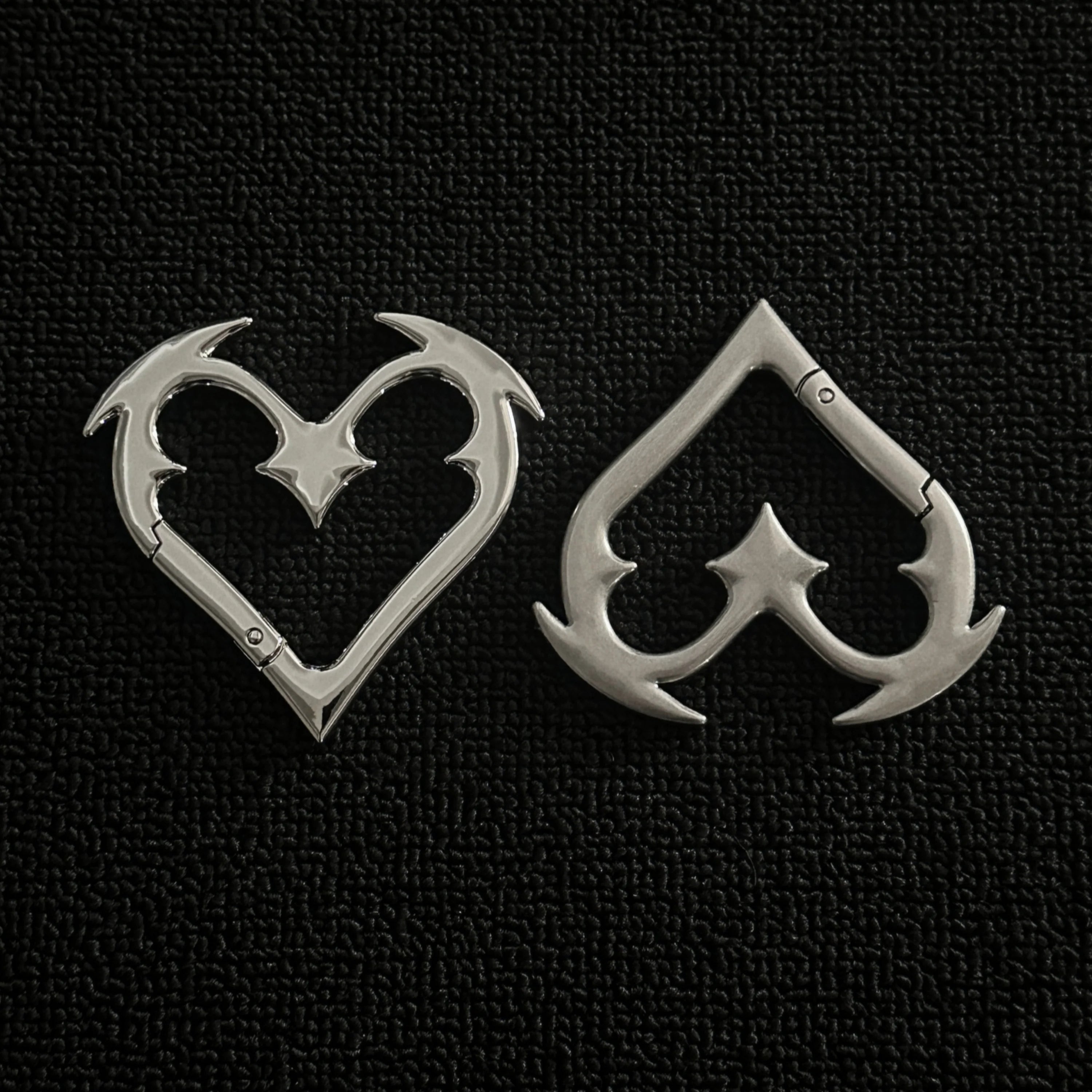 Y2K Angel Heart Belt Loop Carabiner Keychain