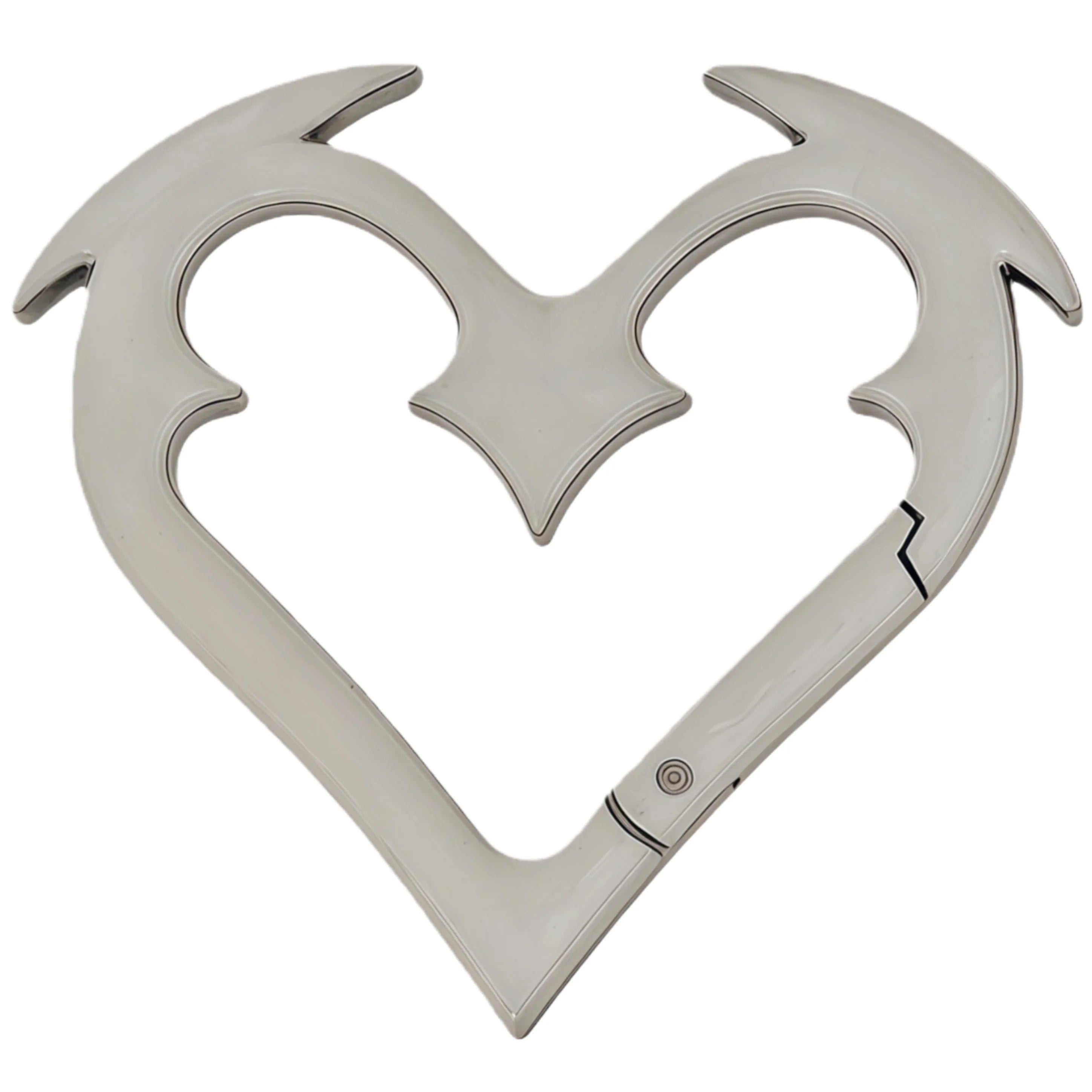 Y2K Angel Heart Belt Loop Carabiner Keychain
