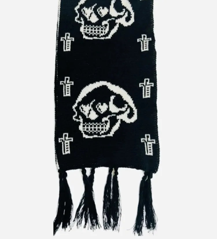 Y2K Angellic Devil Graphic Shawl Scarf