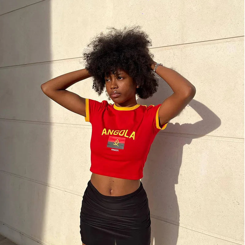 Y2K Angola Crop Top