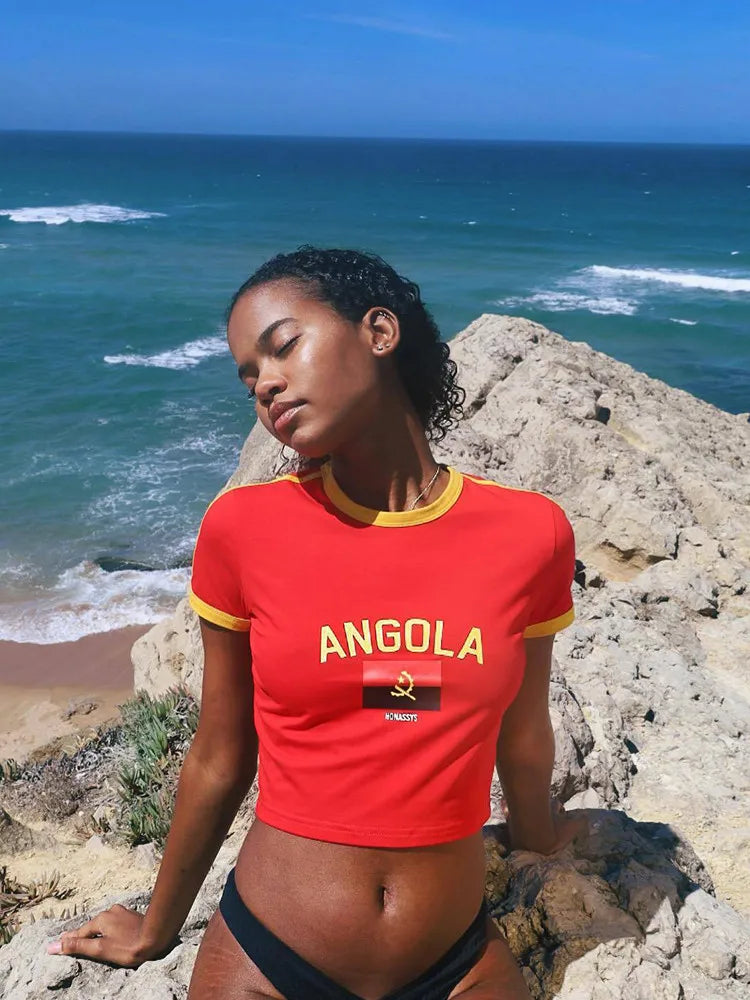 Y2K Angola Crop Top