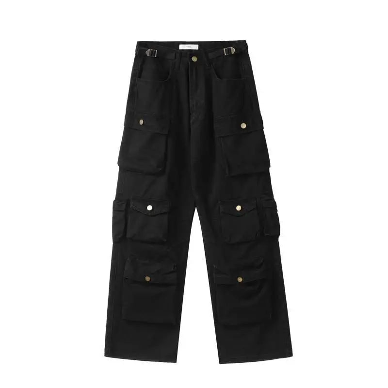 Y2K Baggy Cargo Pocket Trousers