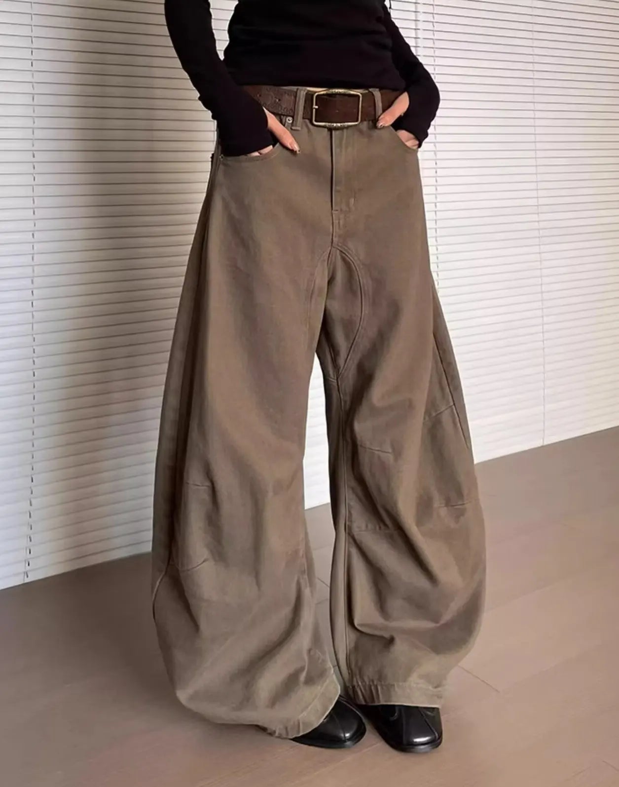 Y2K Baggy Casual Washed Barrel Jeans