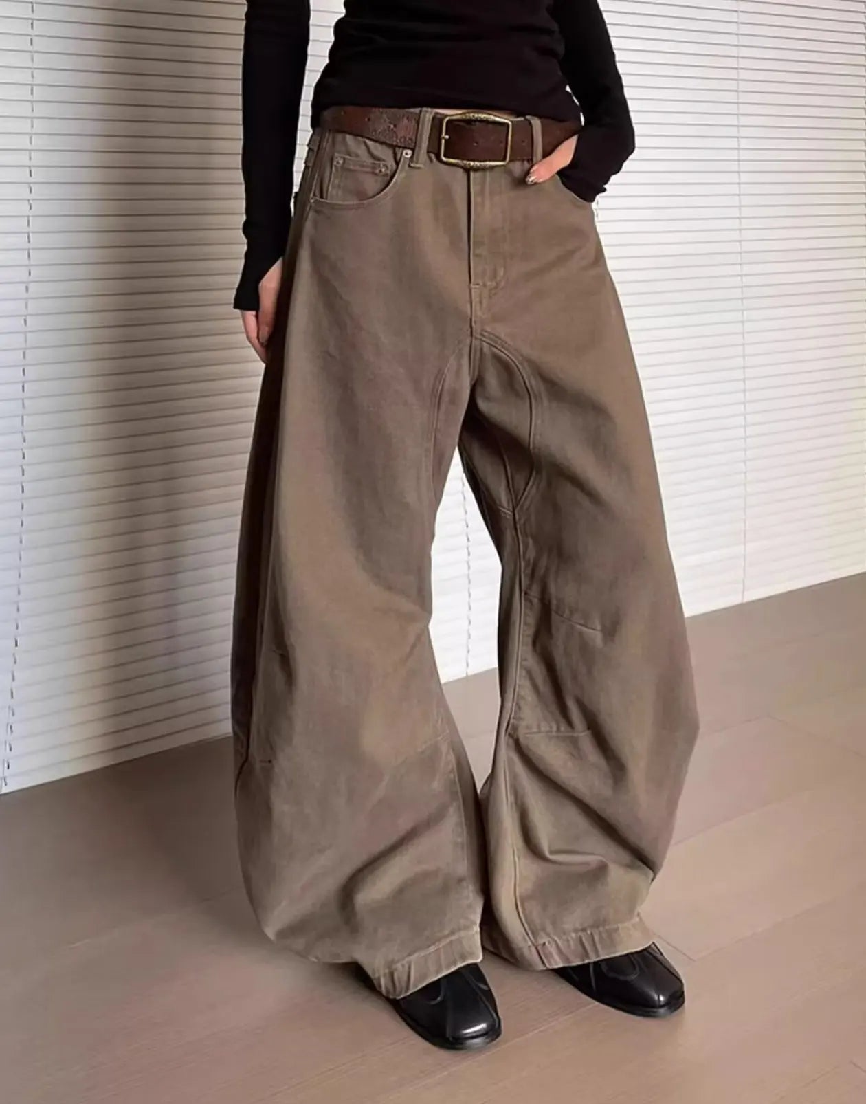 Y2K Baggy Casual Washed Barrel Jeans
