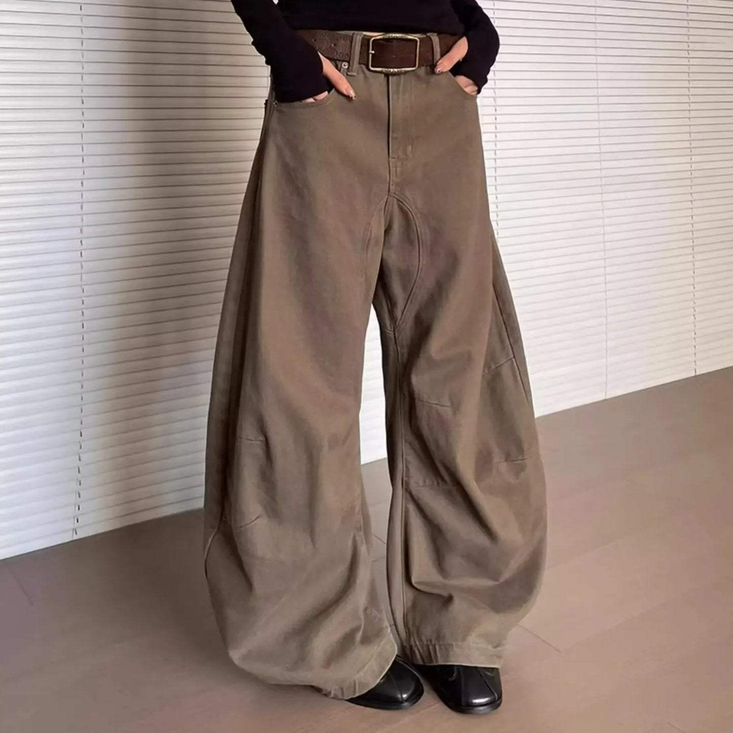 Y2K Baggy Casual Washed Barrel Jeans