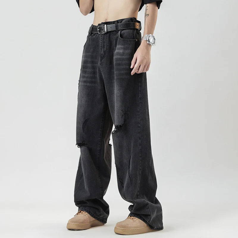 Y2K Baggy Distressed Denim Jeans