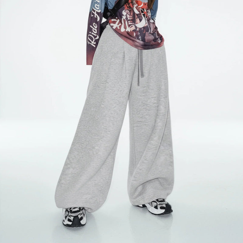 Y2K Baggy Drawstring Sweatpants Joggers Trousers