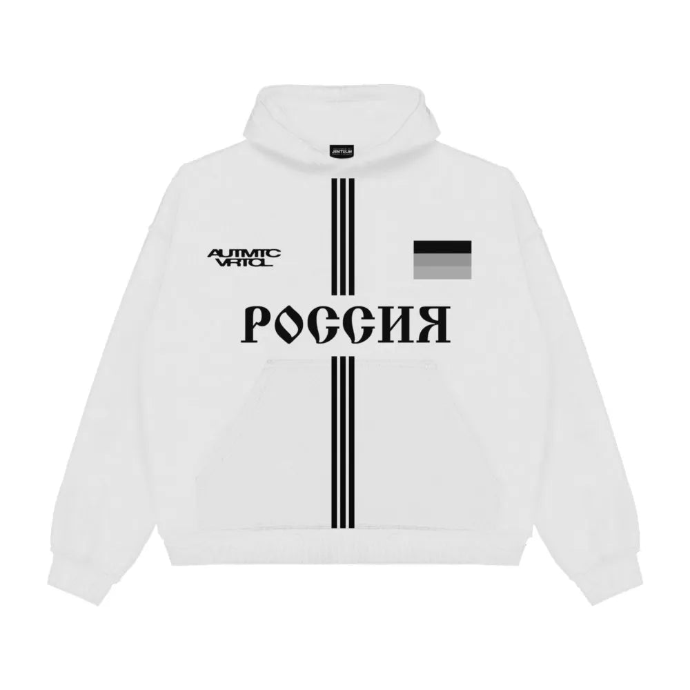 Y2K Baggy Russia Graphic Hoodie