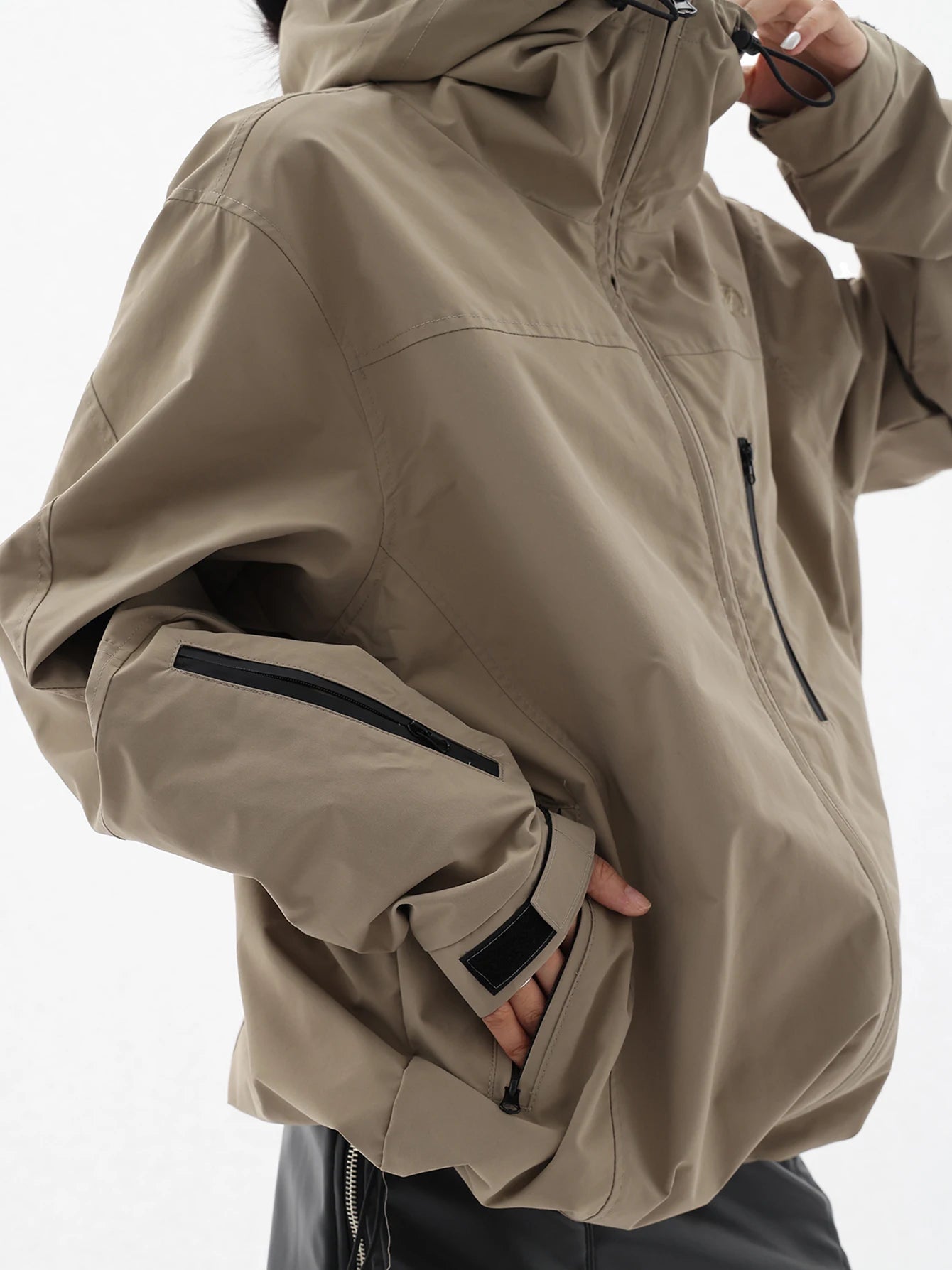 Y2K Baggy Waterproof Rain Jacket Coat