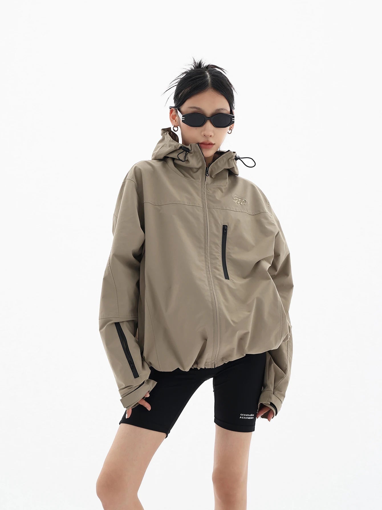 Y2K Baggy Waterproof Rain Jacket Coat